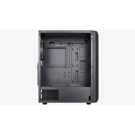 Caja pc aerocool beam-g-bk-v1 midi-tower, tempered glass microatx/atx/miniitx