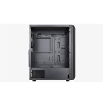 Caja pc aerocool beam-g-bk-v1 midi-tower, tempered glass microatx/atx/miniitx
