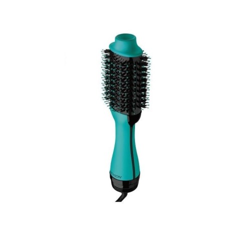Cepillo de aire caliente caliente revlon rvdr5222te negro, verde azulado