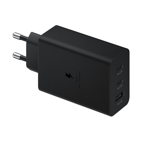 Cargador de pared samsung ep-t6530nbe 2xusb-c 1xusb 65w