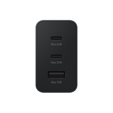 Cargador de pared samsung ep-t6530nbe 2xusb-c 1xusb 65w