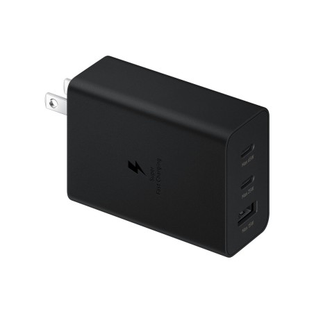 Cargador de pared samsung ep-t6530nbe 2xusb-c 1xusb 65w