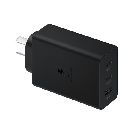 Cargador de pared samsung ep-t6530nbe 2xusb-c 1xusb 65w