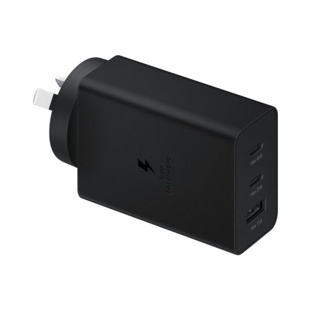 Cargador de pared samsung ep-t6530nbe 2xusb-c 1xusb 65w
