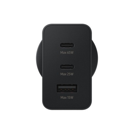 Cargador de pared samsung ep-t6530nbe 2xusb-c 1xusb 65w