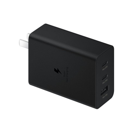 Cargador de pared samsung ep-t6530nbe 2xusb-c 1xusb 65w