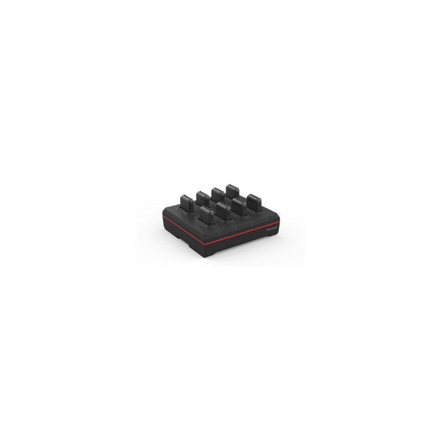 Cuna de carga para 8 baterías honeywell 8675i. incluye fuente de alimentación, sin cable dc