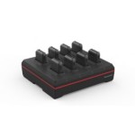 Cuna de carga para 8 baterías honeywell 8675i. incluye fuente de alimentación, sin cable dc