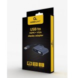 Gembird adaptador usb 3.0 - hdmi + vga space grey a-usb3-hdmivga-01