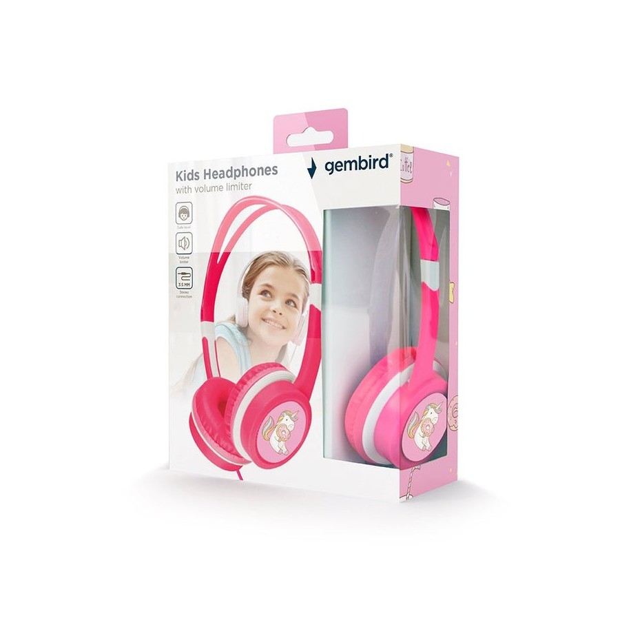 Gembird auriculares para niños con limitador de volumen mhp-jr-pk