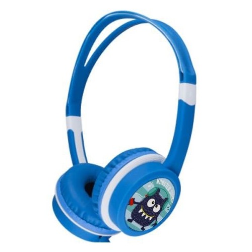 Gembird auriculares para niños con limitador de volumen azul mhp-jr-b
