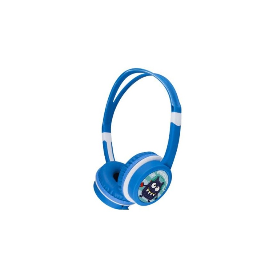 Gembird auriculares para niños con limitador de volumen azul mhp-jr-b