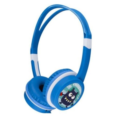 Gembird auriculares para niños con limitador de volumen azul mhp-jr-b
