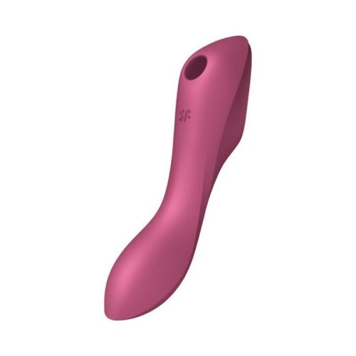 Satisfyer curvy trinity 3 estimulador clitoris - rojo