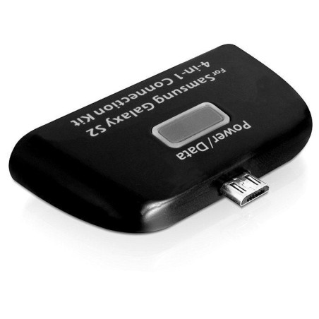 Lector de tarjetas externo delock mobile connecting kit 4in1 + usb kabel (samsung galaxy sii) black