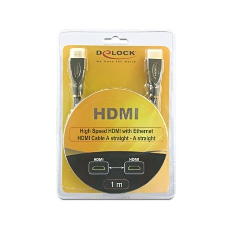 Delock cable high speed hdmi con ethernet 1 m premium