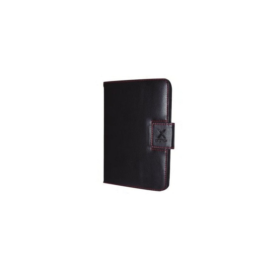 Funda con atril, universal de cuero para tablet. tamaño 10" negra