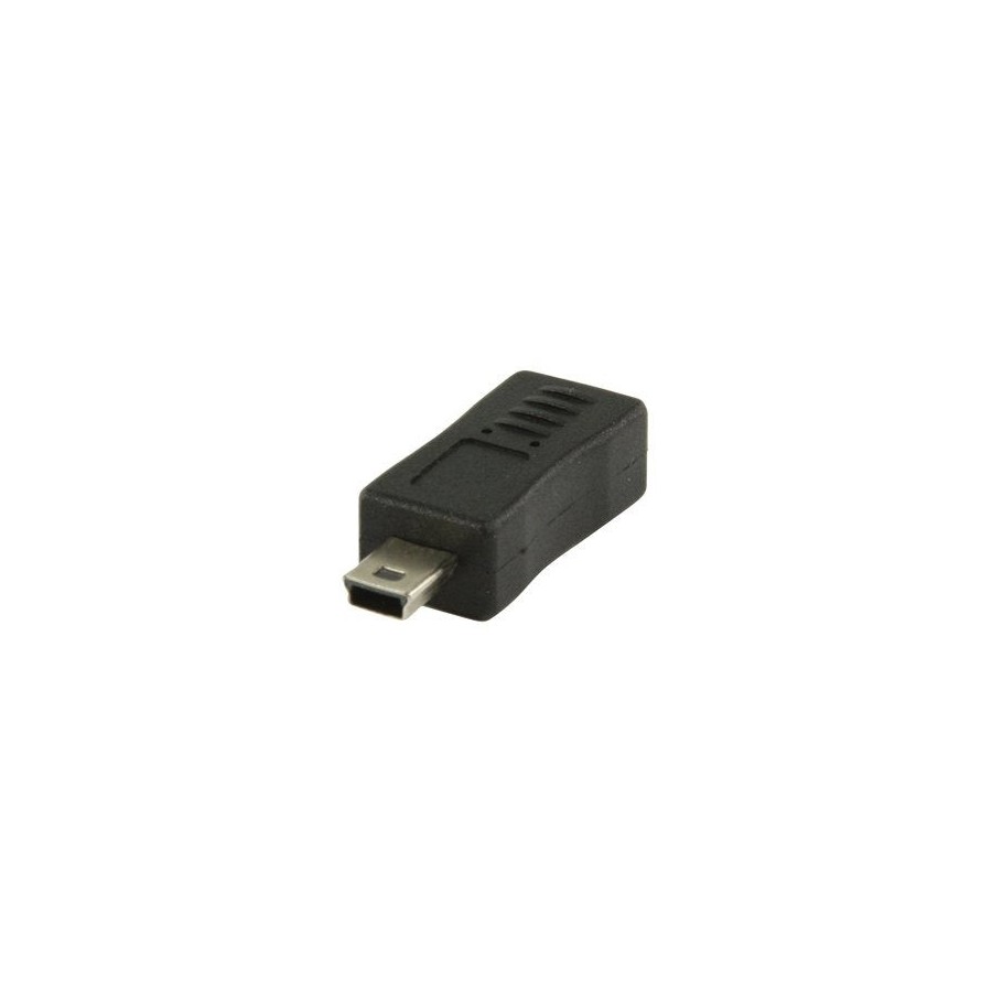 Adaptador usb 2.0 de micro usb b hembra a mini usb de 5 pines macho