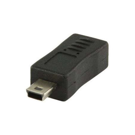 Adaptador usb 2.0 de micro usb b hembra a mini usb de 5 pines macho