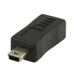 Adaptador usb 2.0 de micro usb b hembra a mini usb de 5 pines macho