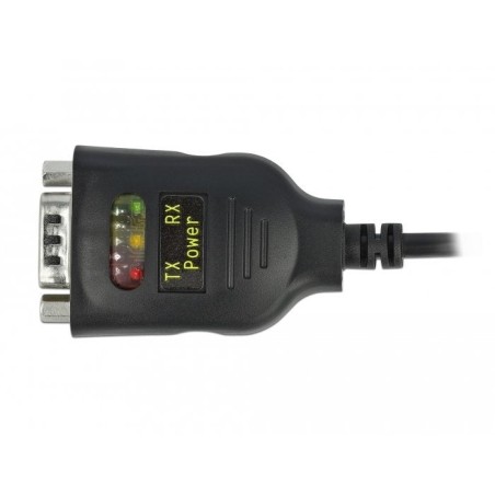 Delock adaptador usb tipo-c a 2 x serie rs-232 db9 con 15 kv esd schutz