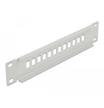 Delock 10" lwl patchpanel 12 port para sc simplex / lc duplex 1 he gris