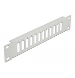 Delock 10" lwl patchpanel 12 port para sc duplex / lc quad 1 he gris