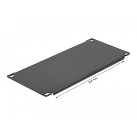 Delock cubierta ciega de gabinete de red de 10" 3u en negro