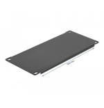 Delock cubierta ciega de gabinete de red de 10" 3u en negro