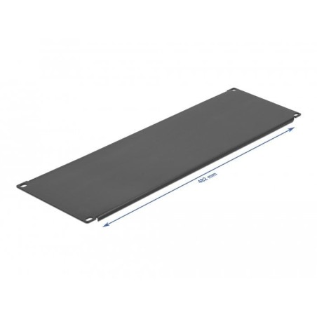 Delock cubierta ciega de gabinete de red de 19" 4u en negro