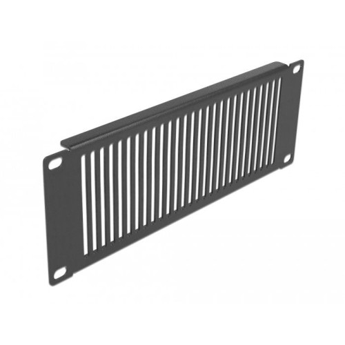 Delock panel de gabinete de red de 10" con ranuras de ventilación vertical 2u negro