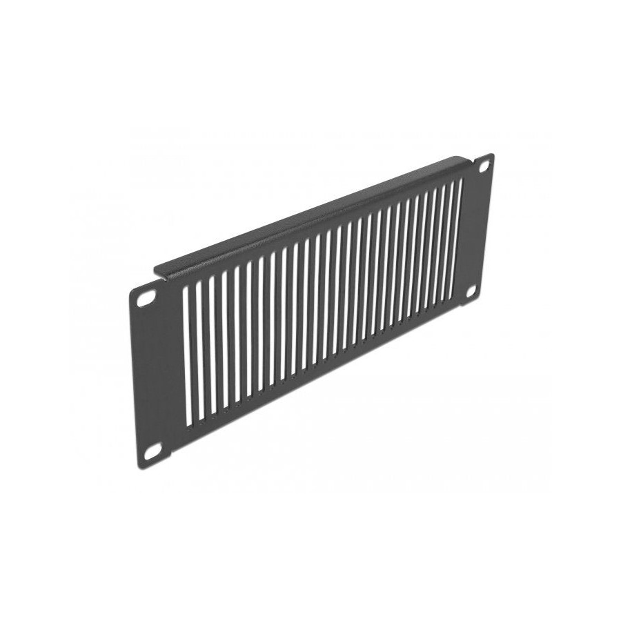 Delock panel de gabinete de red de 10" con ranuras de ventilación vertical 2u negro