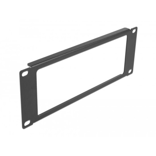 Delock panel de gabinete de red de 10" con abertura 2u negro