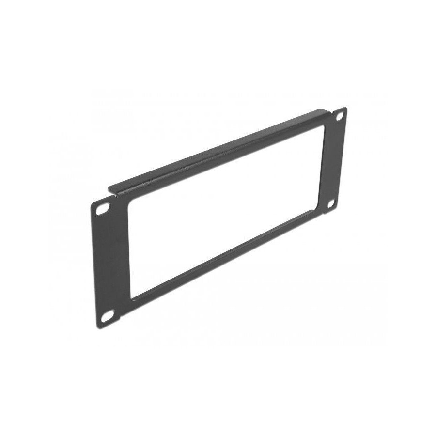 Delock panel de gabinete de red de 10" con abertura 2u negro