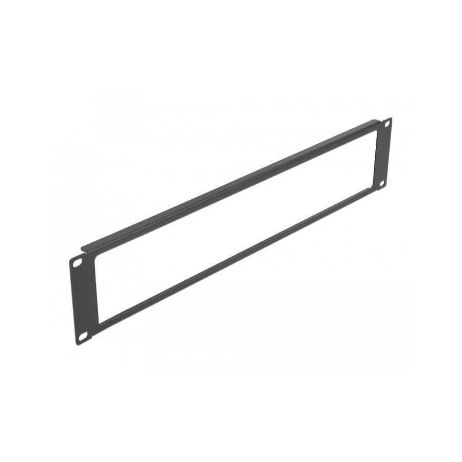 Delock panel de gabinete de red de 19" con abertura 2u negro