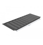 Delock panel de gabinete de red de 19" con ranuras de ventilación horizontal 4u negro