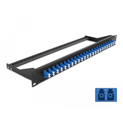 Delock 19" lwl patchpanel 24 port lc duplex aal