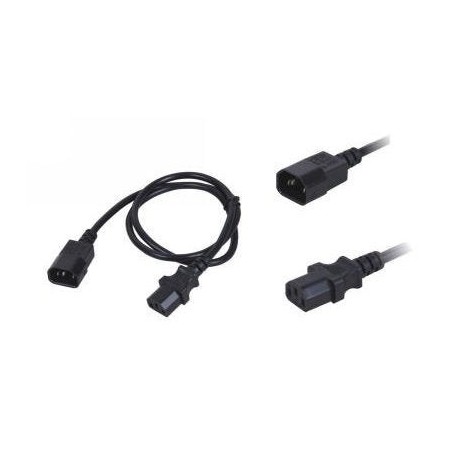 Neklan 1m power cable negro c13 acoplador c14 acoplador