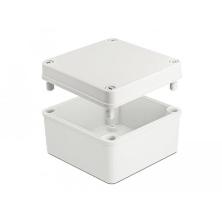 Delock carcasa de instalación ip65 impermeable 125 x 125 x 75 mm gris