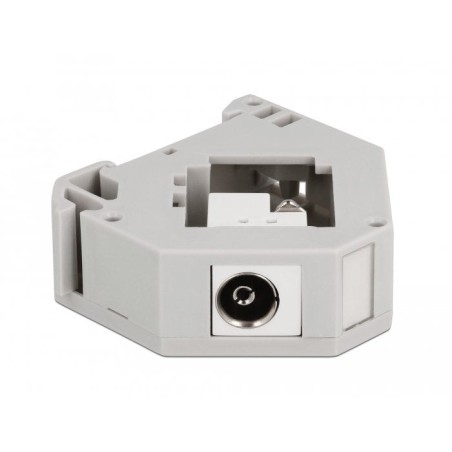 Delock adaptador de carril din con keystone iec hembra a bloque de terminales
