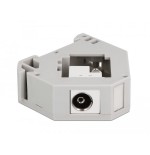 Delock adaptador de carril din con keystone iec hembra a bloque de terminales