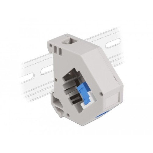 Delock adaptador de carril din con keystone sc simplex hembra a sc simplex hembra