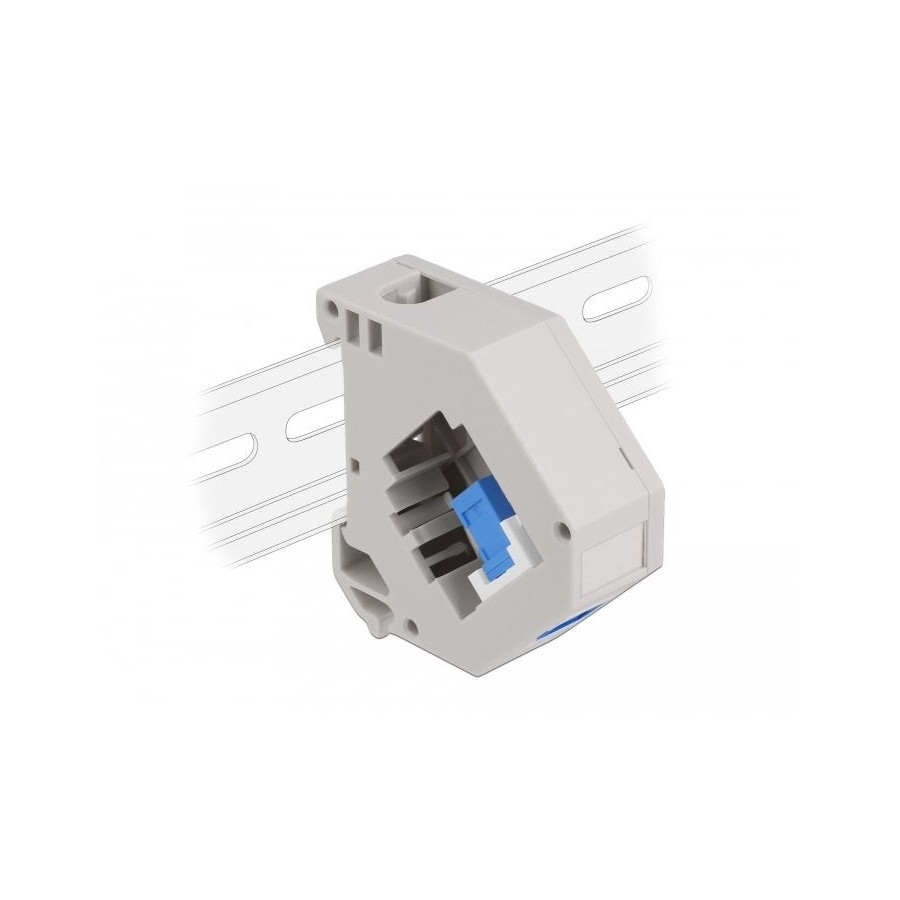 Delock adaptador de carril din con keystone sc simplex hembra a sc simplex hembra