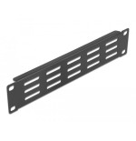 Delock panel de gabinete de red de 10" con ranuras de ventilación horizontal 1u negro