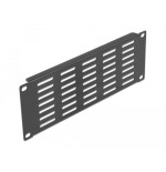 Delock panel de gabinete de red de 10" con ranuras de ventilación horizontal 2u negro
