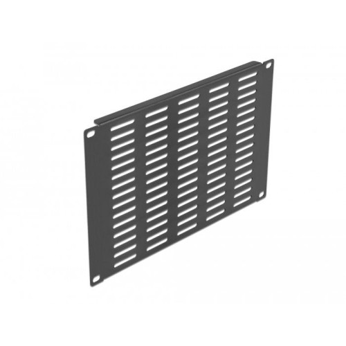 Delock panel de gabinete de red de 10" con ranuras de ventilación horizontal 4u negro