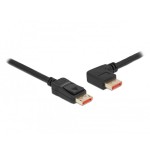 Delock cable displayport macho recto a macho 90° izquierda angular 8k 60 hz 1 m