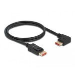 Delock cable displayport macho recto a macho 90° izquierda angular 8k 60 hz 1 m