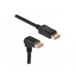 Delock cable displayport macho recto a macho 90° hacia abajo en ángulo 8k 60 hz 3 m