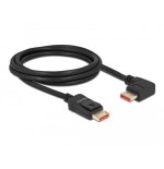 Delock cable displayport macho recto a macho 90° derecha angular 8k 60 hz 2 m